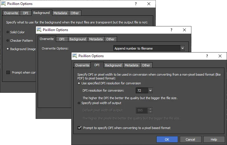 Pixillion Image Converterソフトウェア - JPG、PNG、GIF、その他多くの画像形式を変換しますメディア2