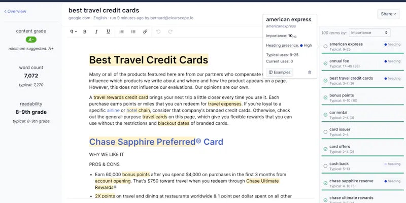सामग्री अनुकूलक - विशाल रैंकिंग लाभ के लिए अपने एसईओ सामग्री का अनुकूलन करें मीडिया 1
