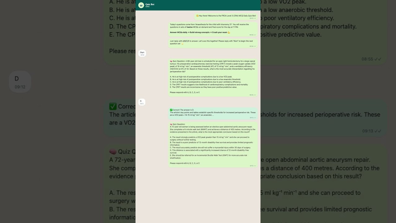 Whatsapp QuizBot gallery image