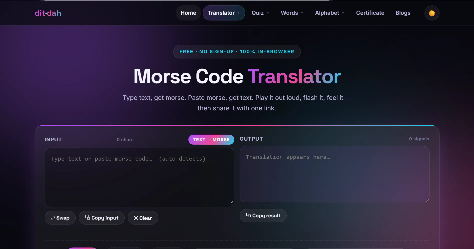 Morse Code Translator gallery image