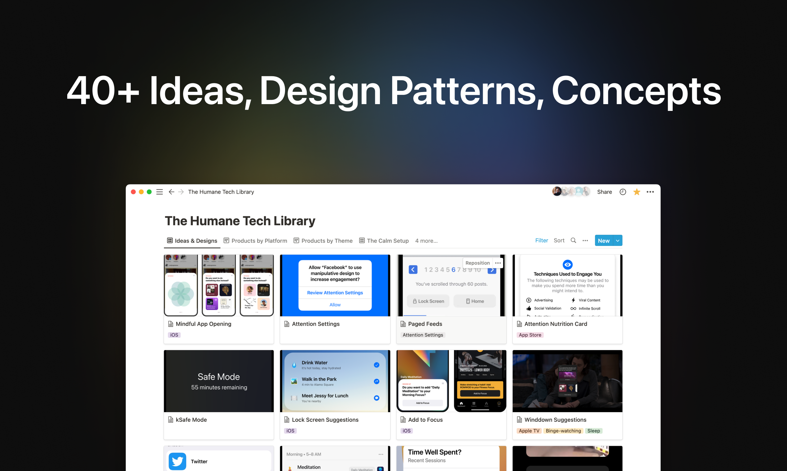 Die humane Tech -Bibliothek - Produkte und Designmuster, die Ihre Aufmerksamkeit respektieren Medien 2