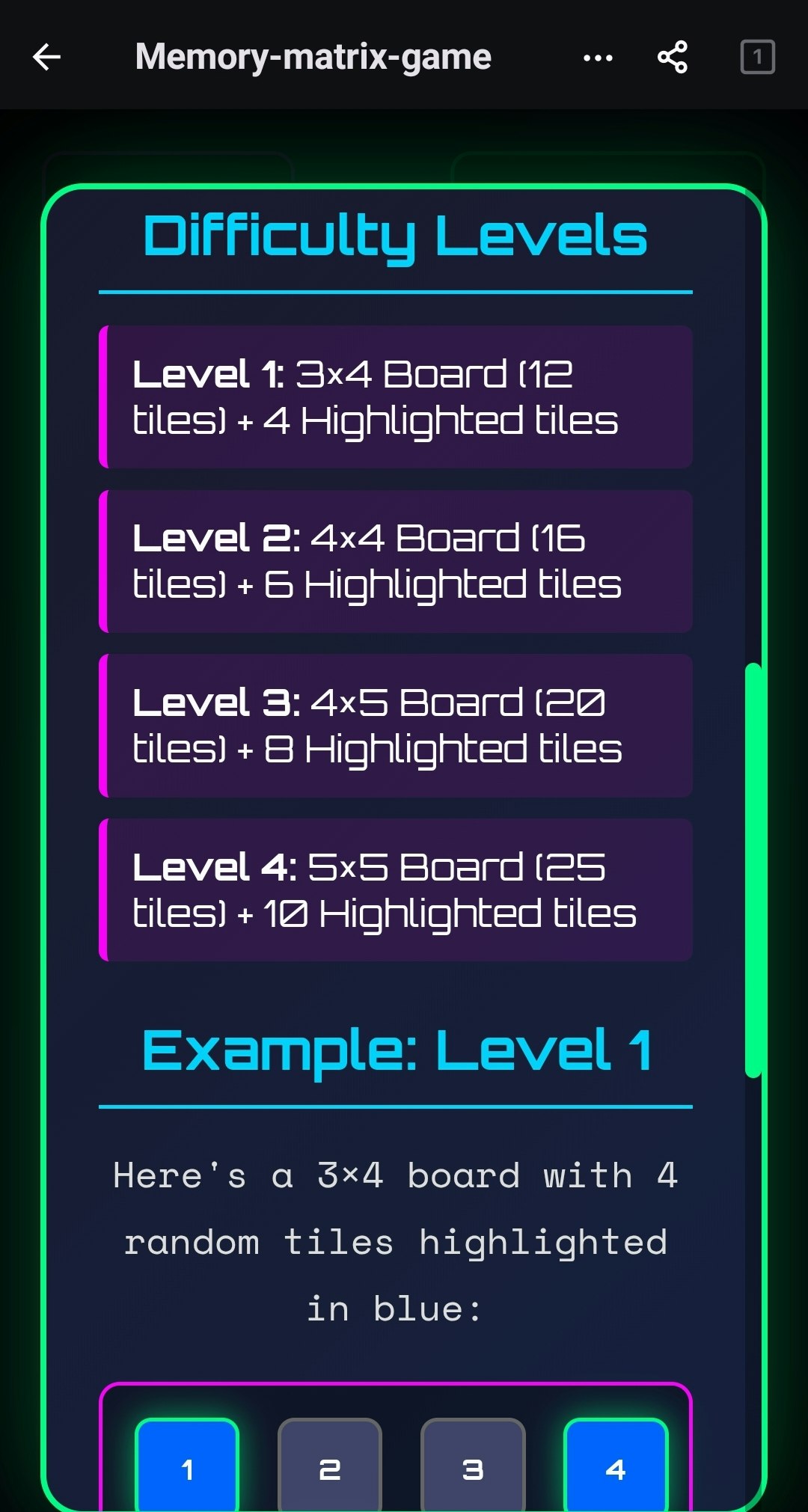 Memory-matrix-bot  - Screenshot 3 showing product features and functionality