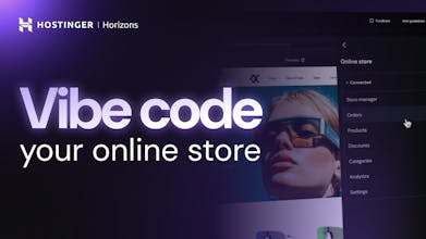 Hostinger Horizons with eCommerce gallery image