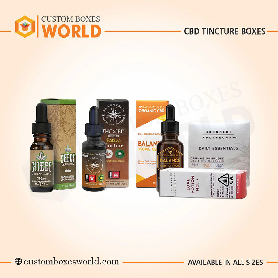 Get Custom CBD Tincture Boxes