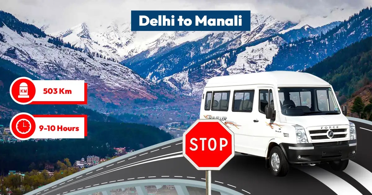 Média Delhi à Manali Tempo Traveler - Des voyages de groupe confortables de Delhi à Manali 1