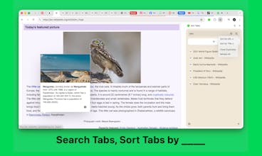 Arc Tabs - Chrome Vertical Tabs for You gallery image