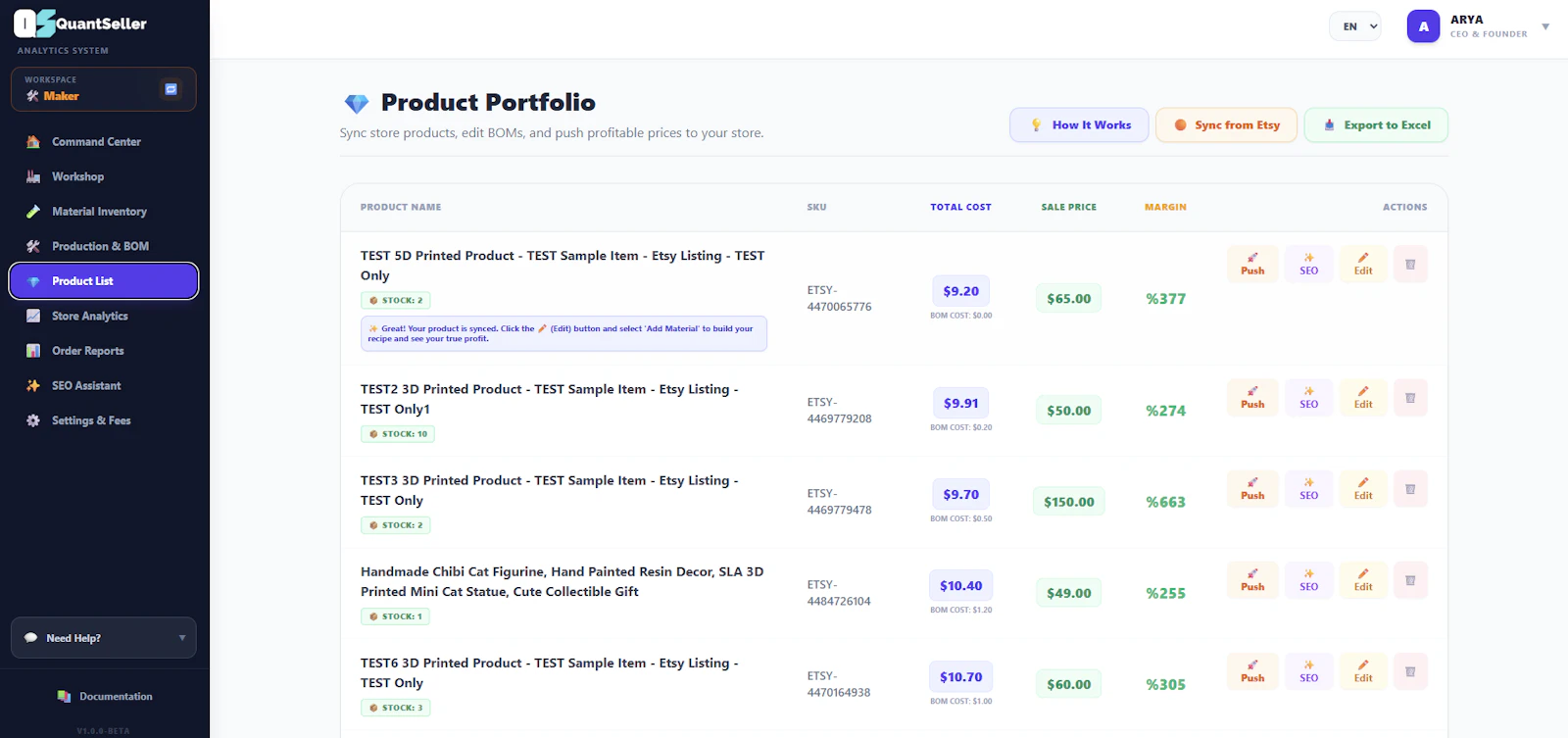 QuantSeller screenshot 7