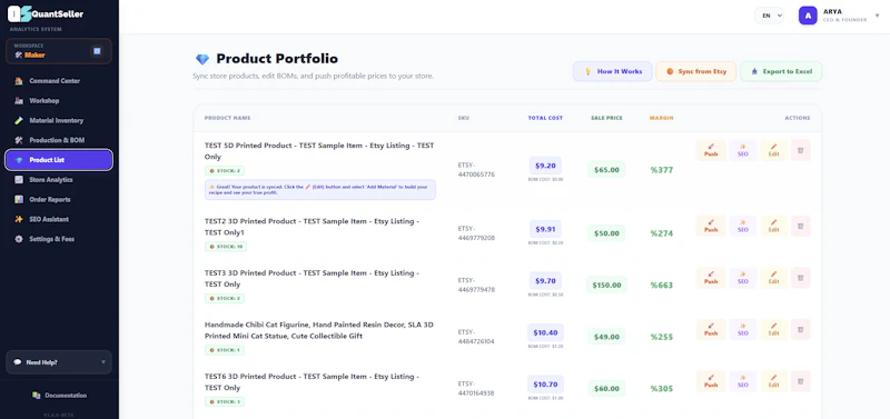 QuantSeller screenshot 7