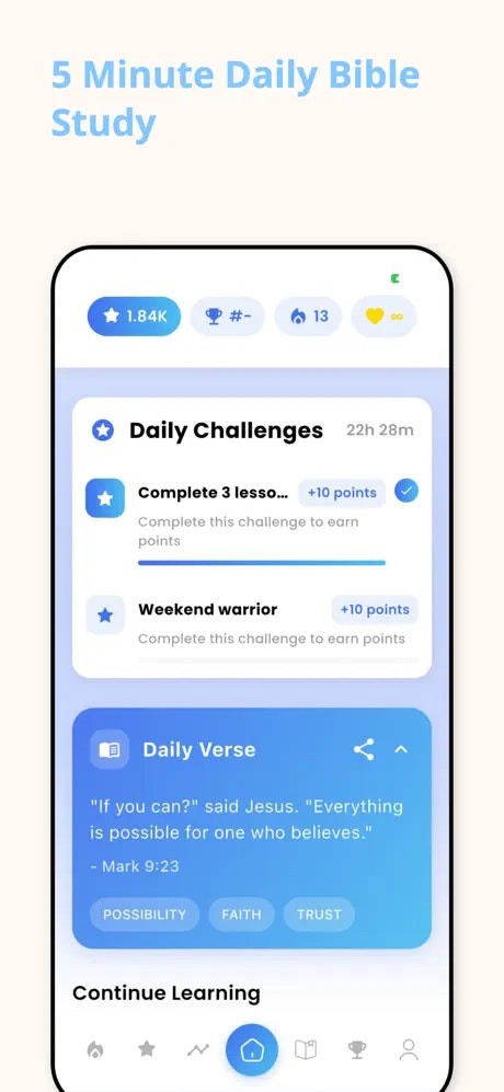Aufsteigen - Duolingo für die Bibel Medien 1