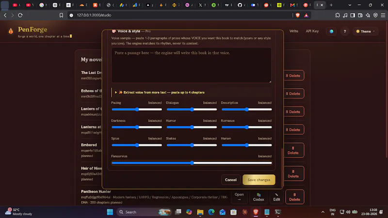 PenForge- Story Intelligence for Writers screenshot 6