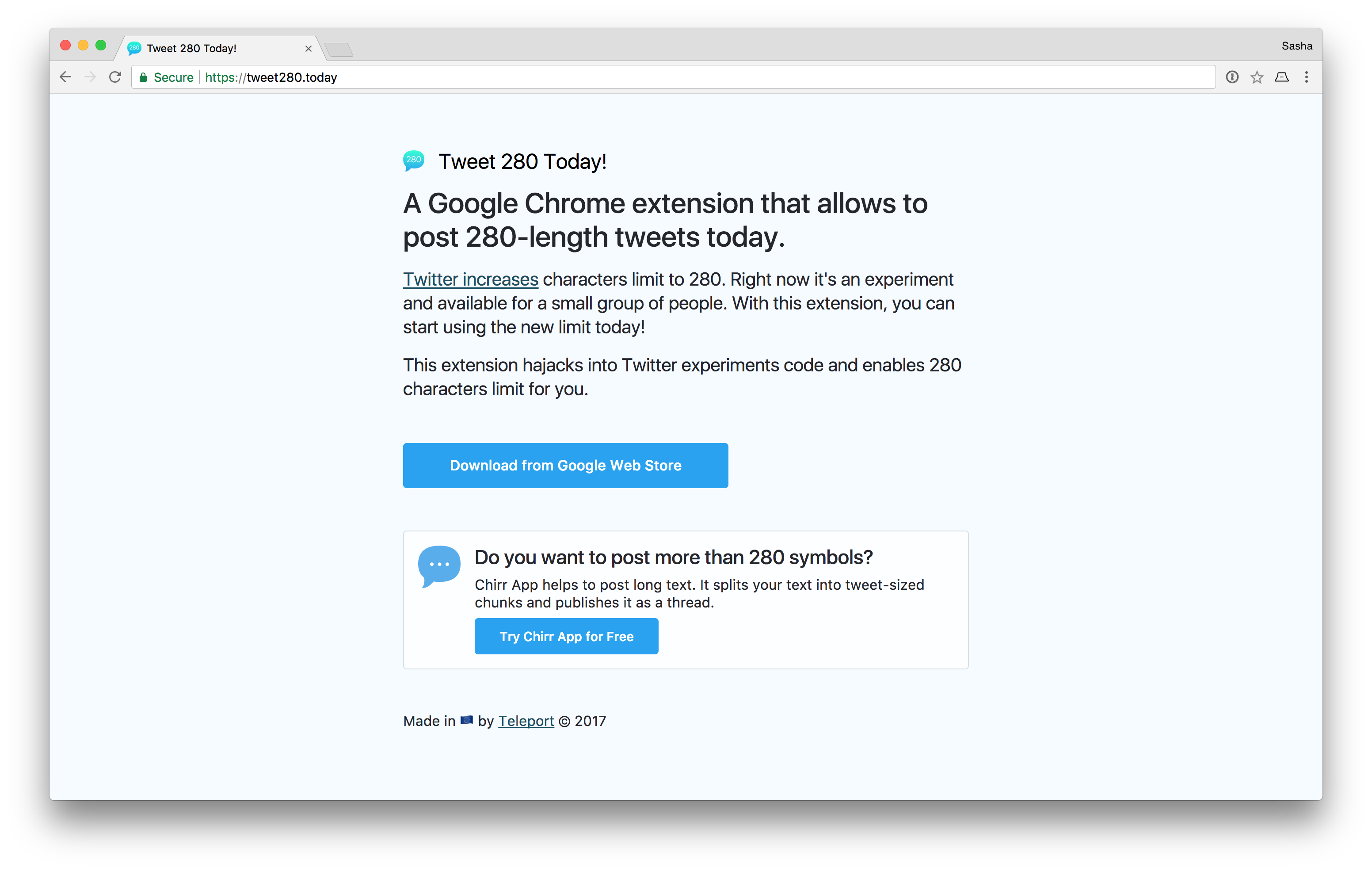 Tweet 280 Today! gallery image