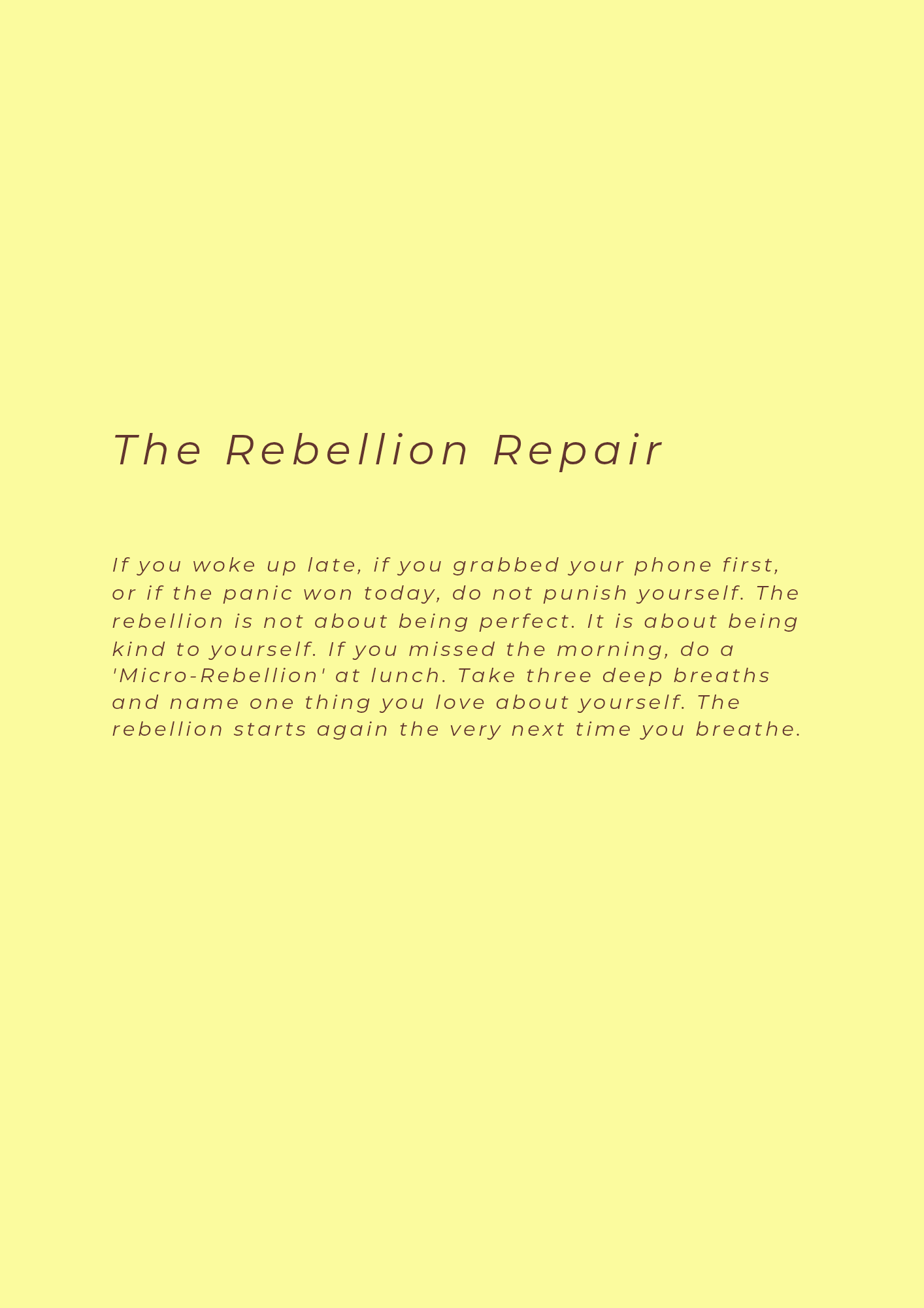 The 15 Minute Morning Rebellion gallery image