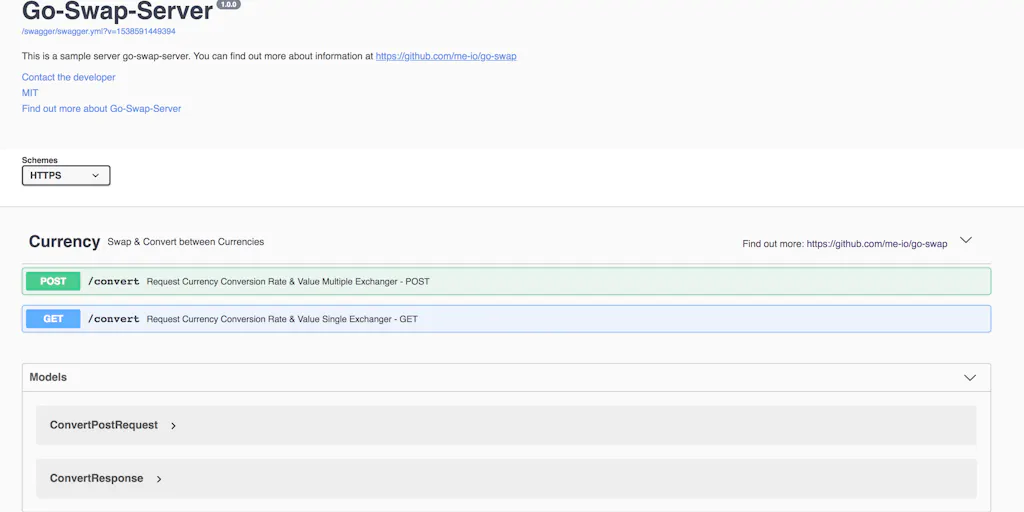 Go Swap Server: Currency exchange server API - Golang | Product Hunt