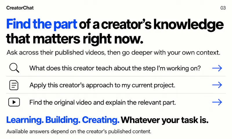 CreatorChat screenshot 3