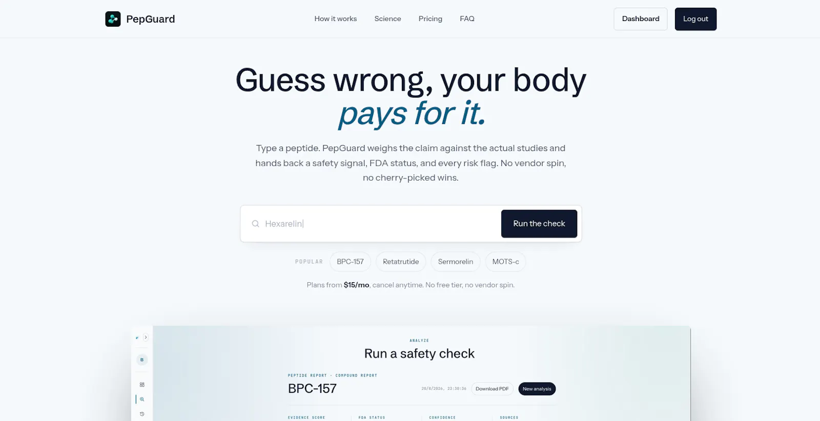 PepGuard screenshot 2