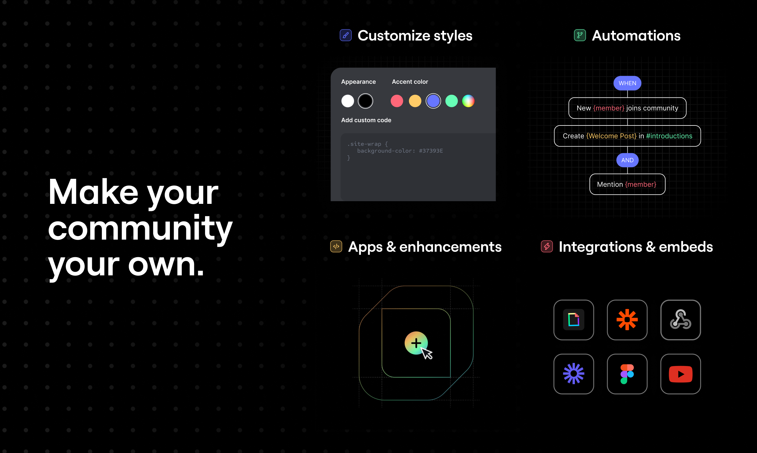 Neuer - Forum und Custom Space Builder für Ihre Community Medien 6