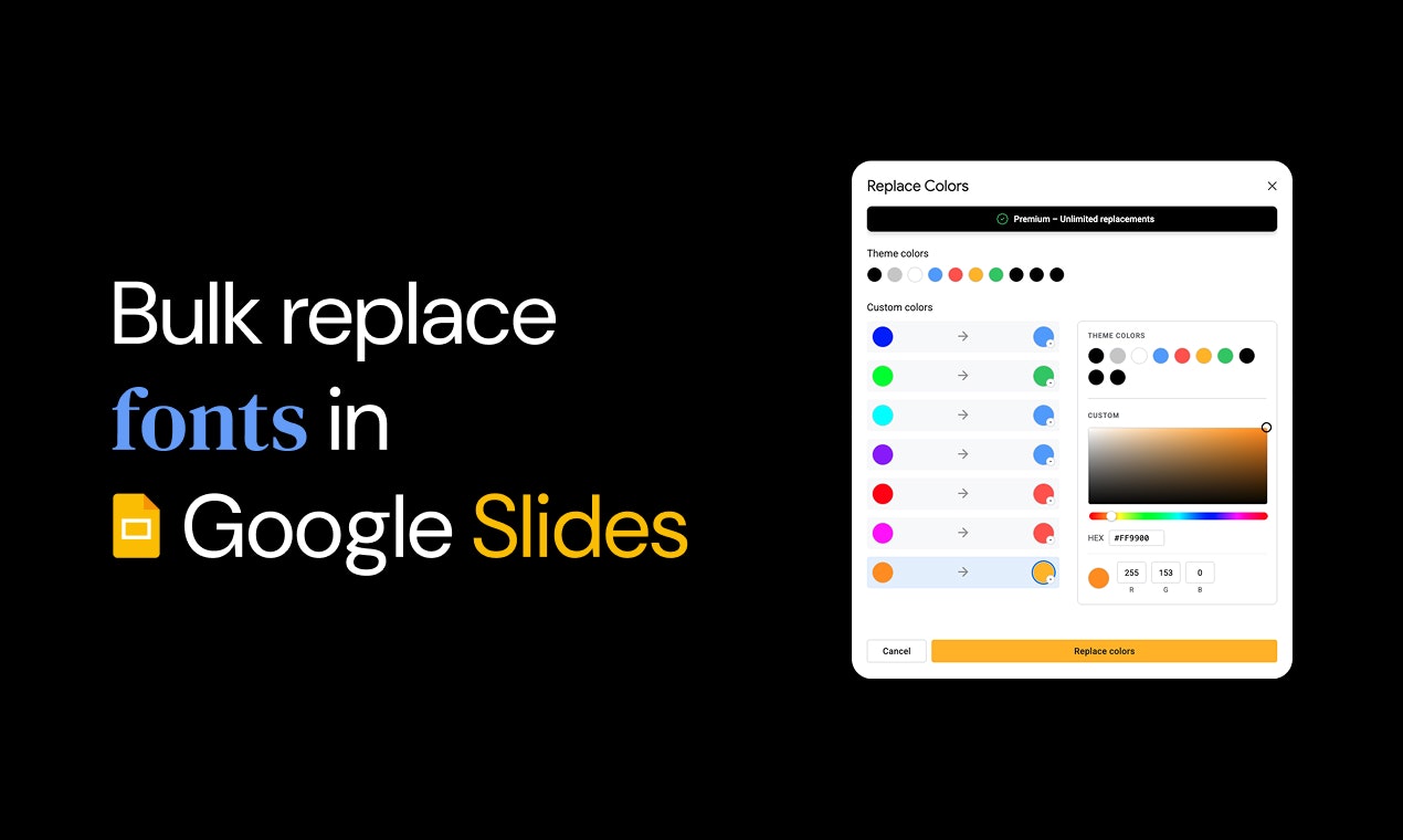 Slide Replacer - Screenshot 3 showing product features and functionality