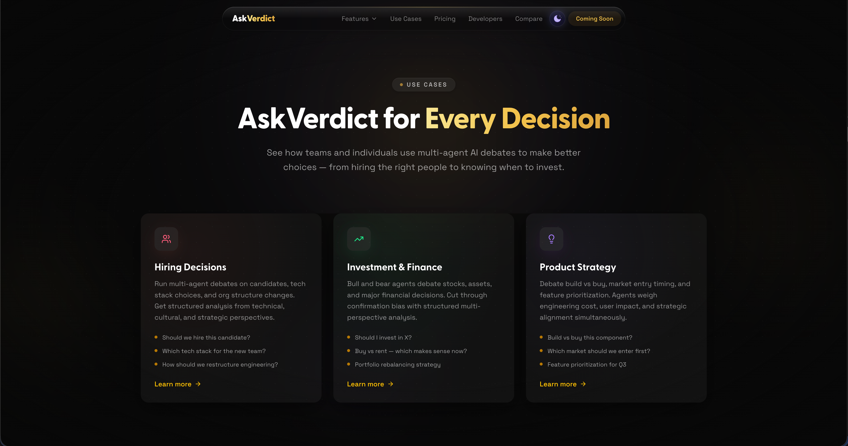 AskVerdict - Screenshot 2 showing product features and functionality