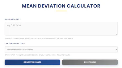 Mean Deviation Calculator | Ease Tools gallery image