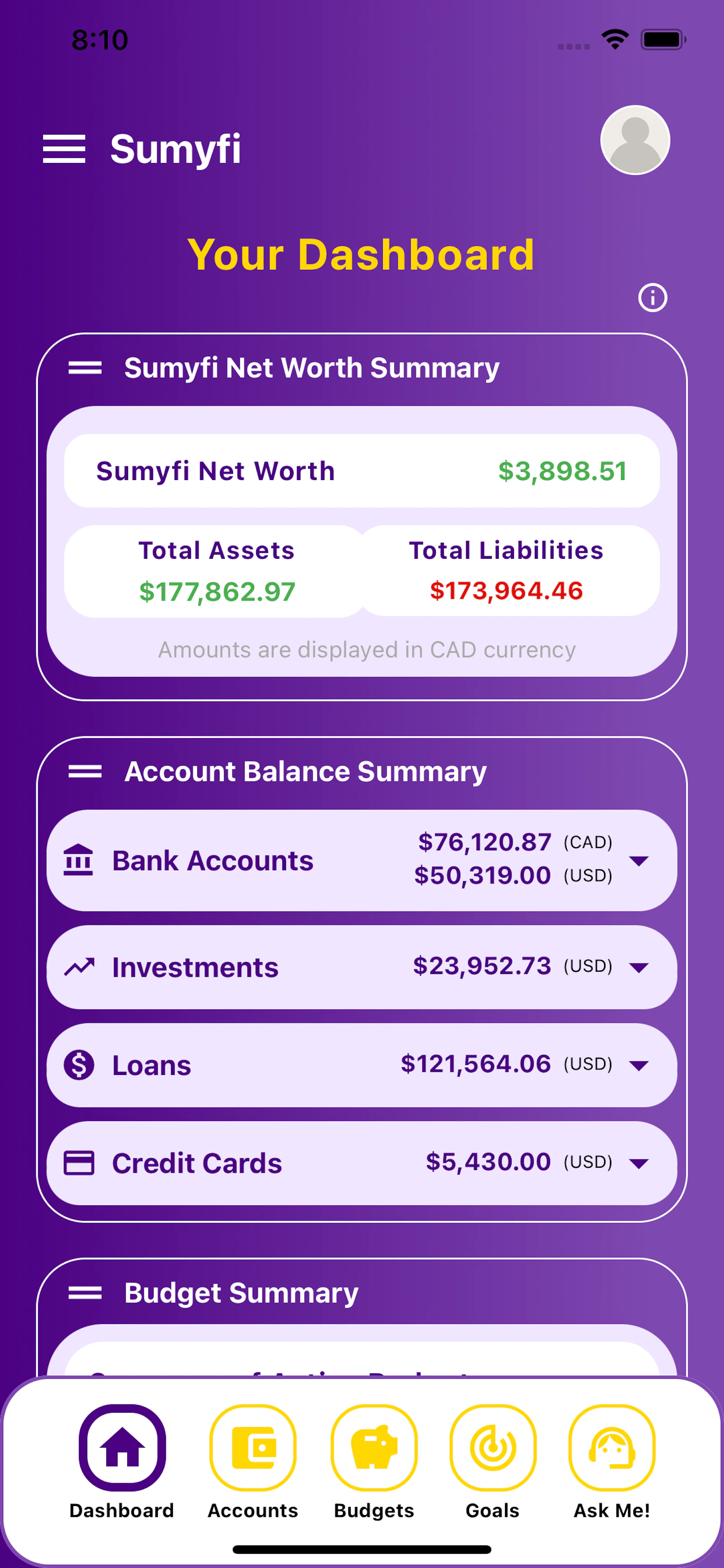 Sumyfi - Your Financial Companion screenshot 2