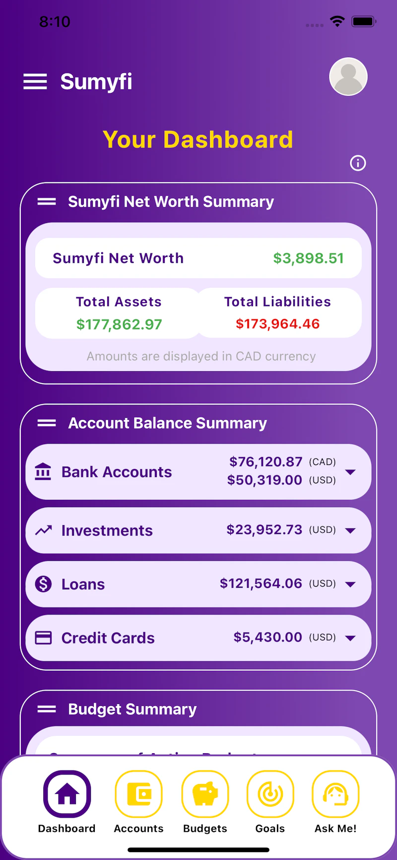 Sumyfi - Your Financial Companion screenshot 2