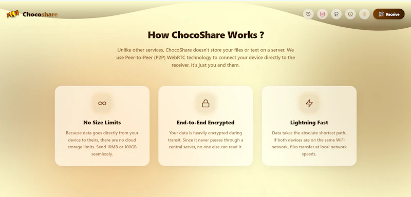 ChocoShare screenshot 2