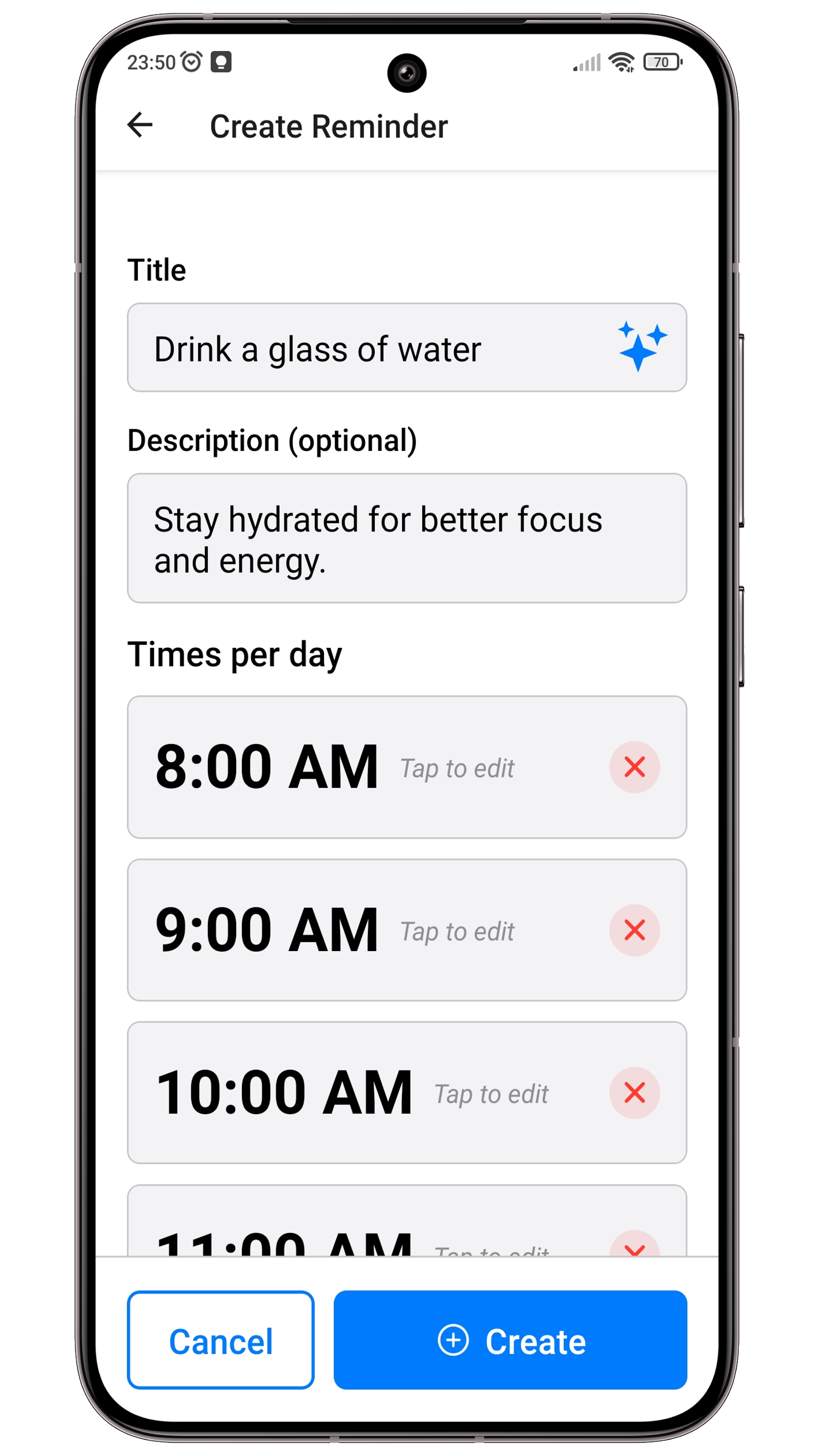 Re-Remind - Screenshot 2 showing product features and functionality