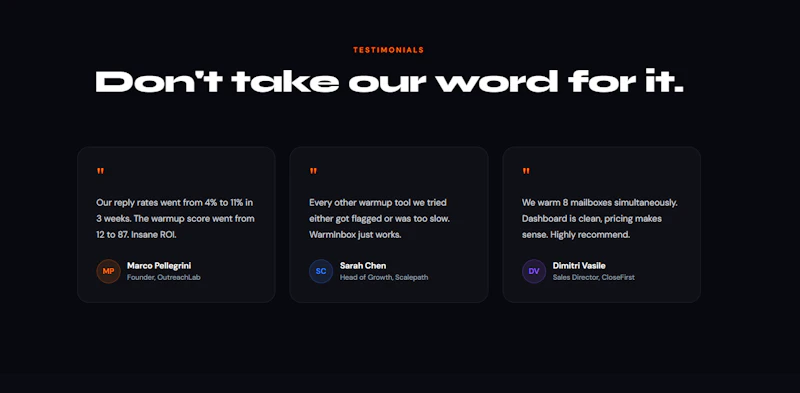 WarmInbox — Email Warmup screenshot 4