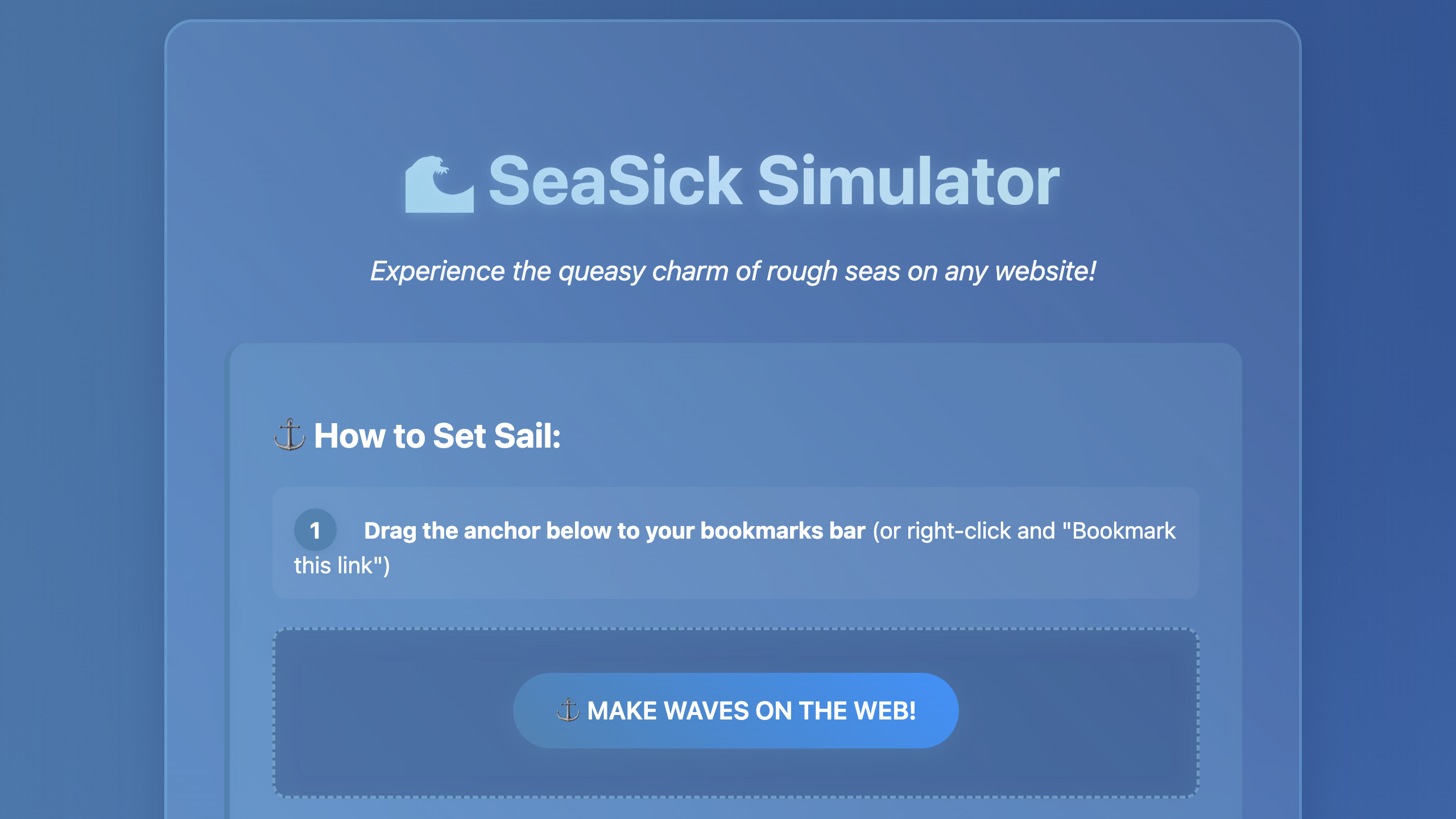 SeaSick Simulator gallery image
