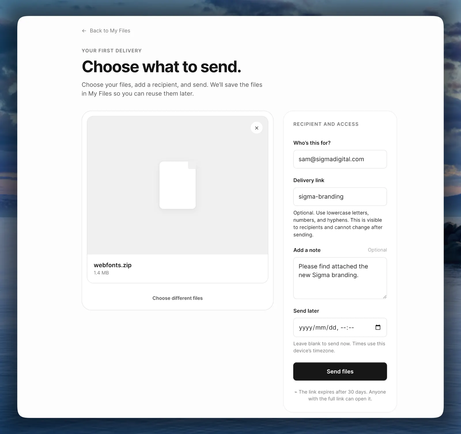 Campsend screenshot 2