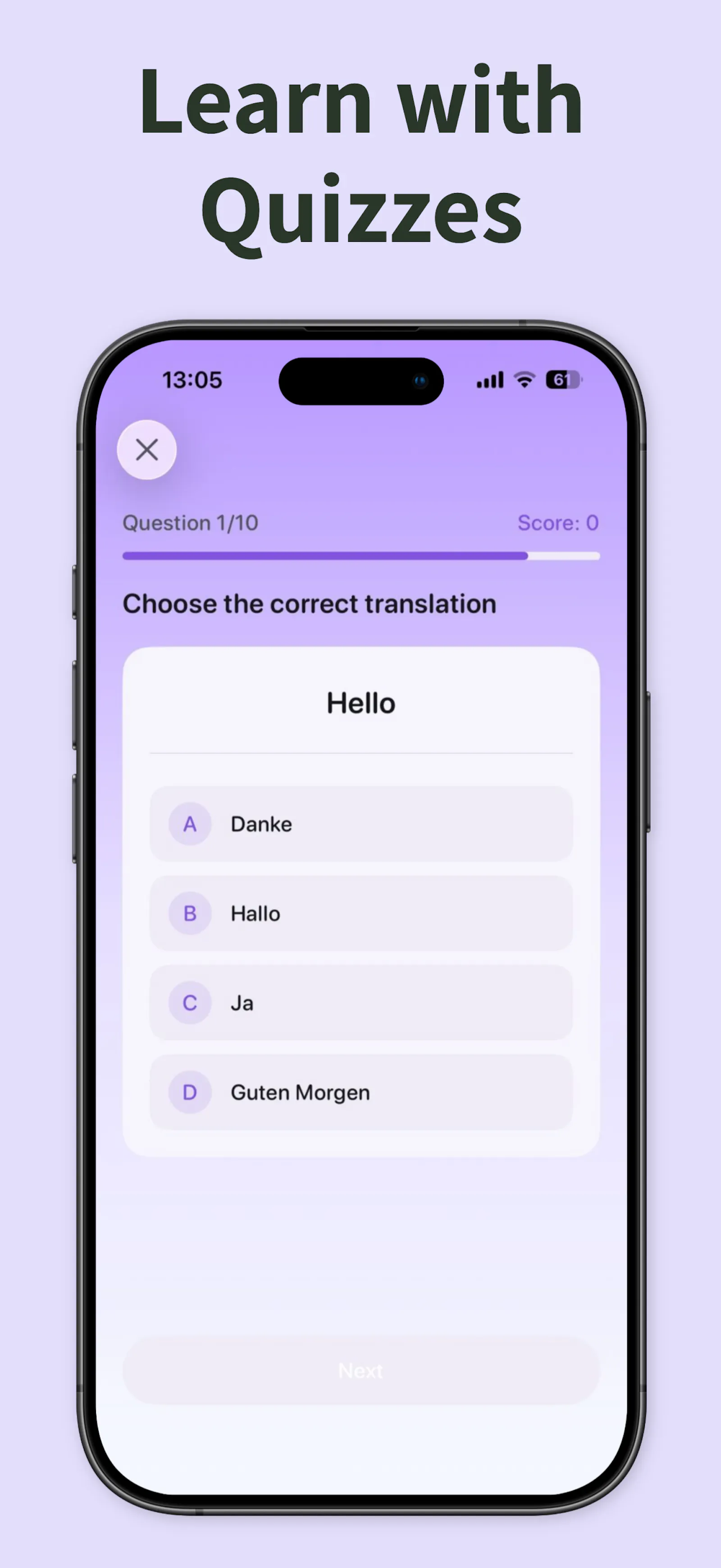 Nibi - Learn new language in 7 days screenshot 1