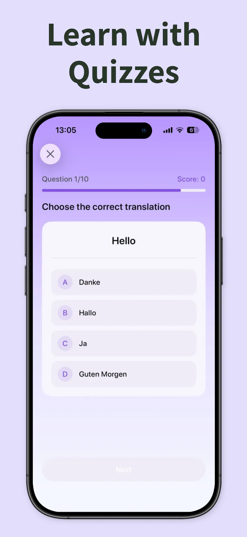 Nibi - Learn new language in 7 days screenshot 1