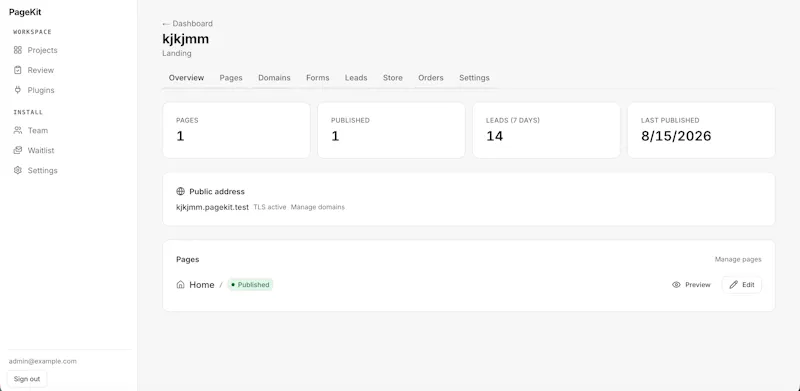 PageKit screenshot 3