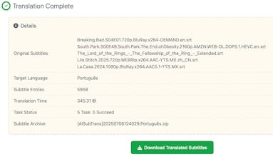 AI Subtitle Translator gallery image