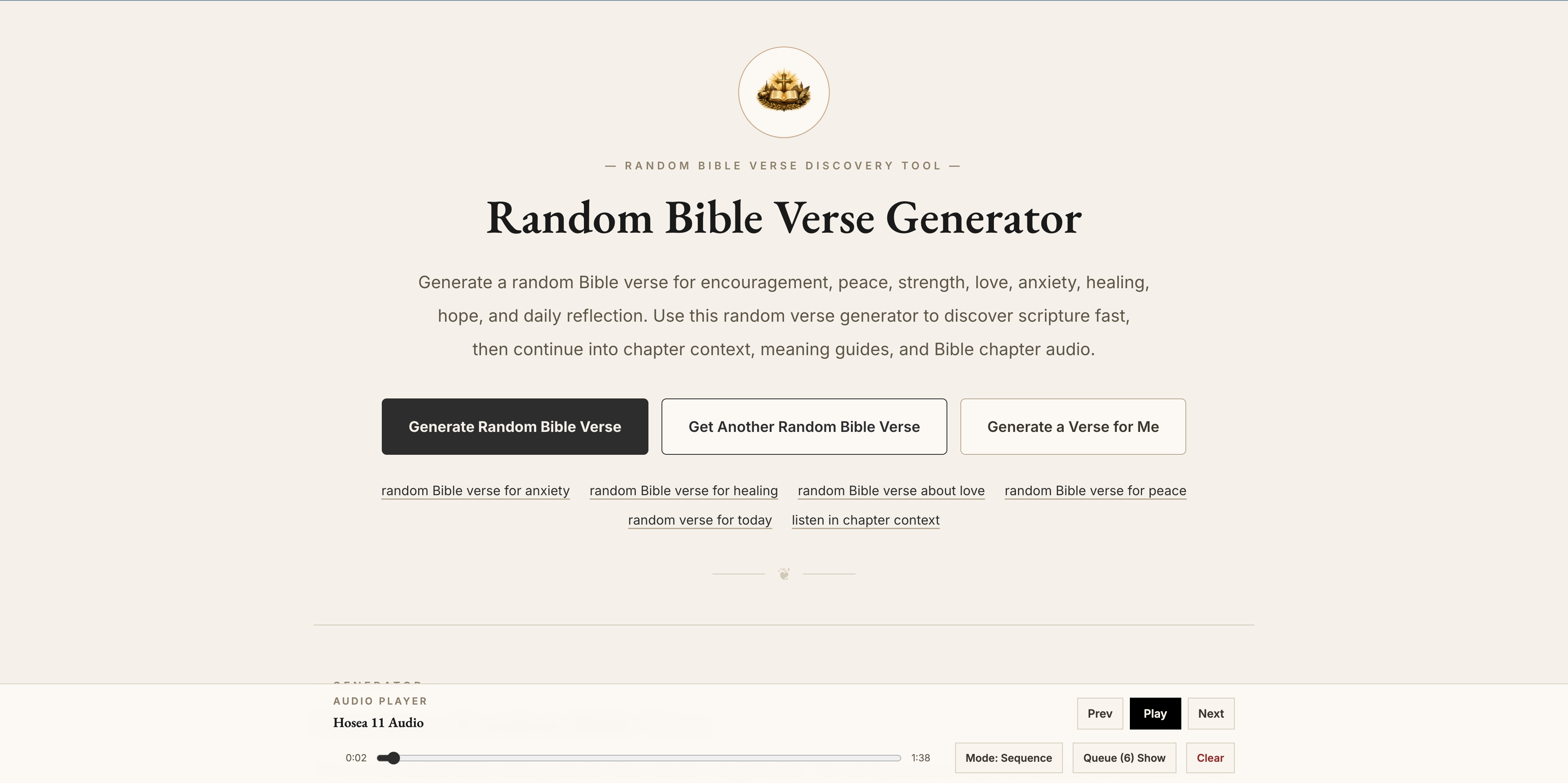 Random Bible Verse Generator gallery image