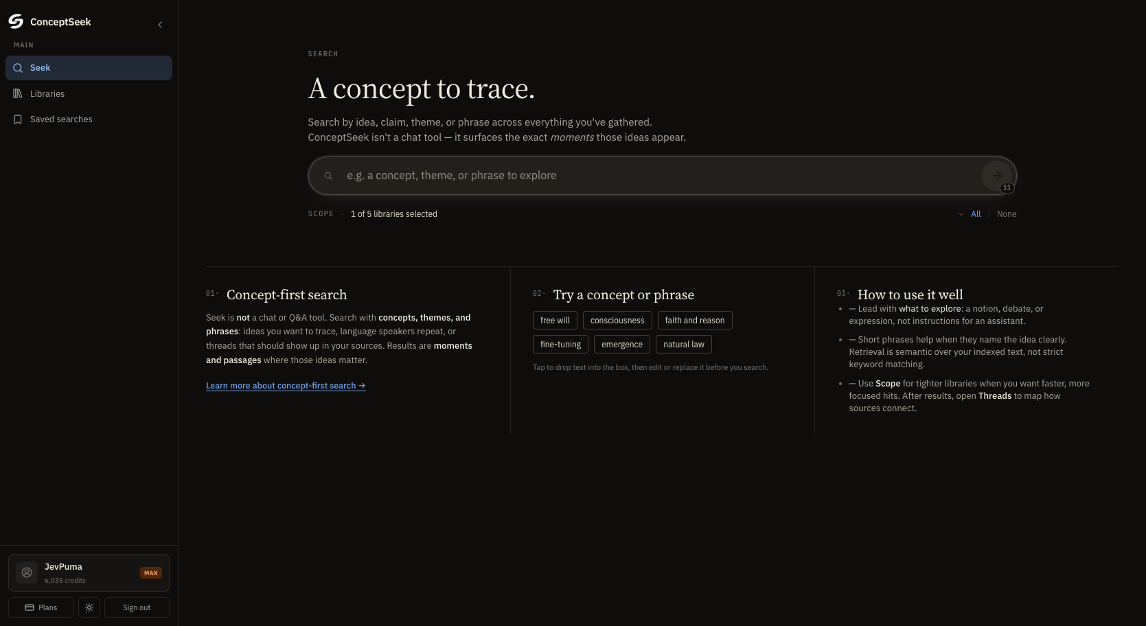 ConceptSeek gallery image