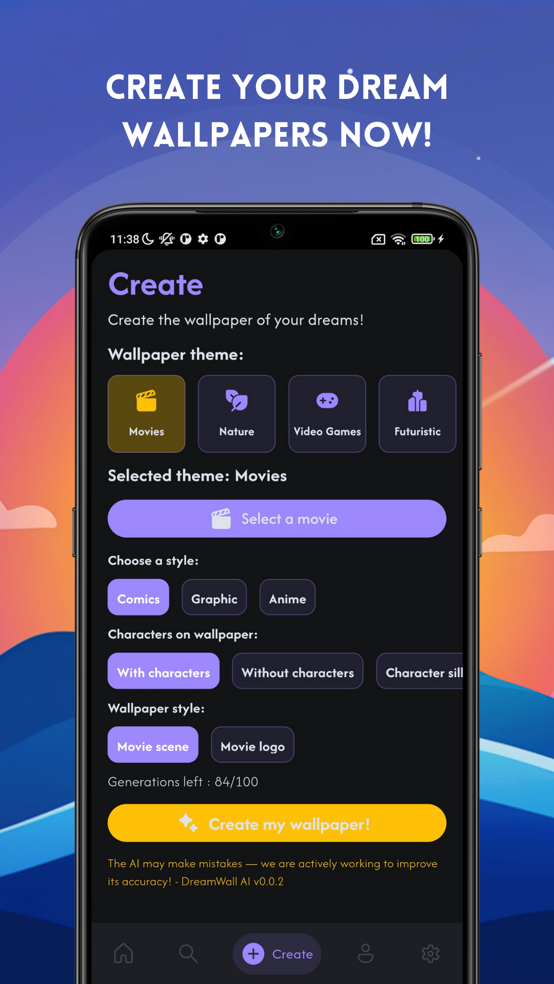 Dreamwall - 與AI生成牆紙！搜索您的夢牆紙 media 3