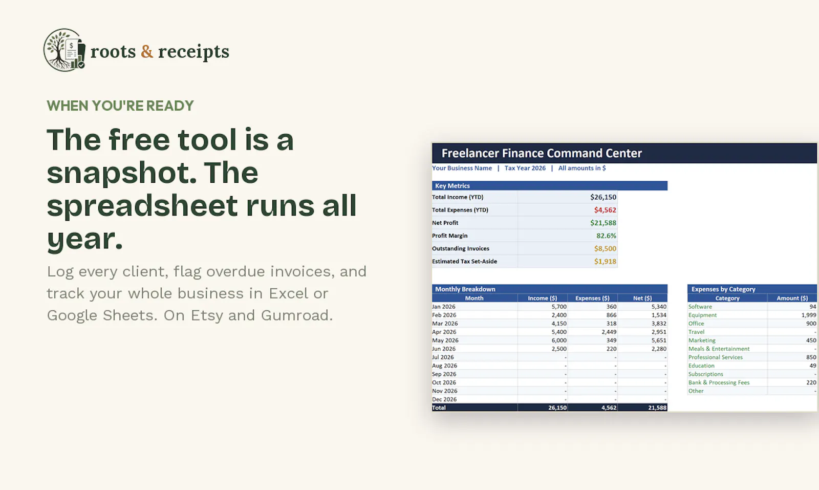 Roots & Receipts Tax Calculator screenshot 4