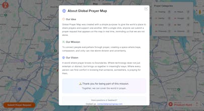 Global Prayer Map gallery image