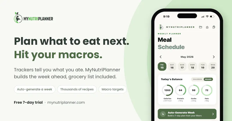 MyNutriPlanner screenshot 1