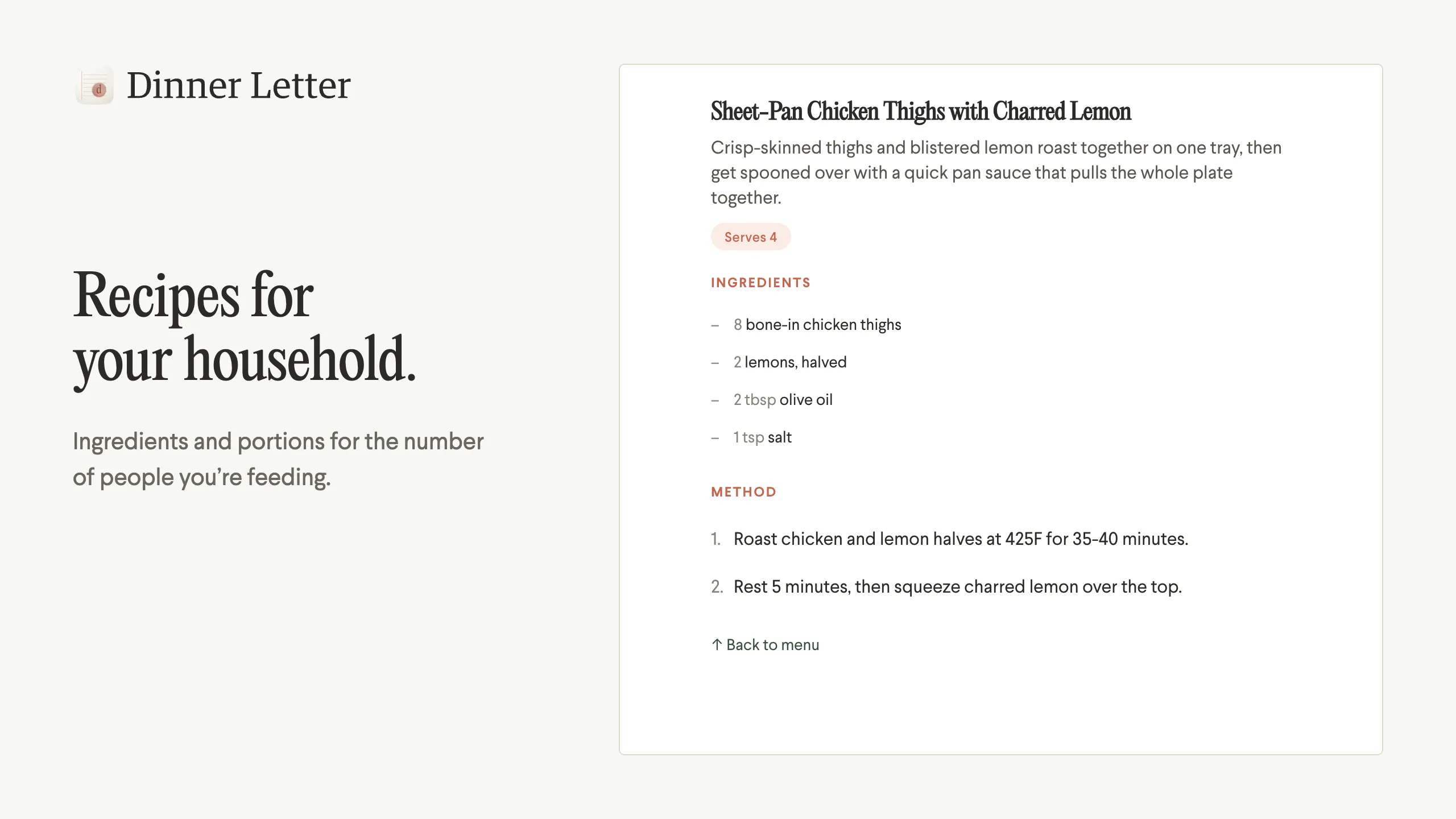 Dinner Letter gallery image