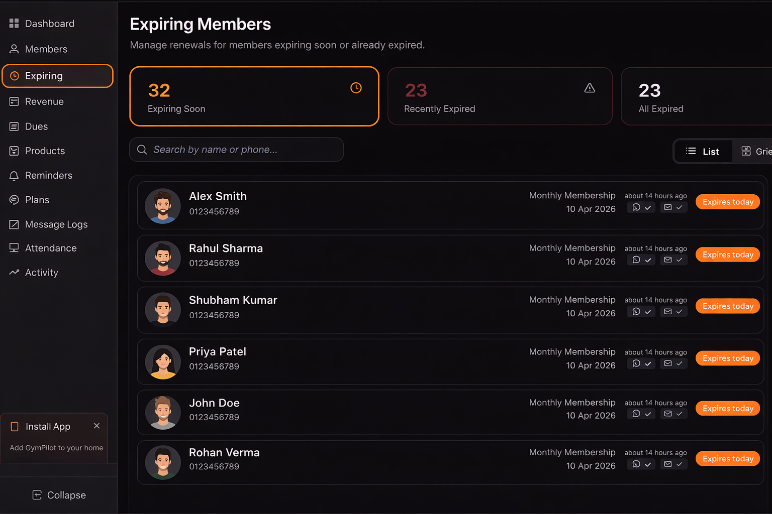 GymPilot gallery image