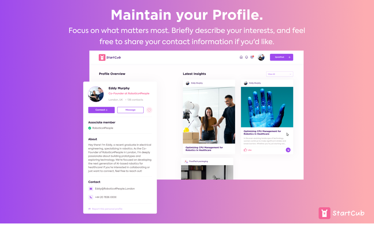 StartCub - LinkedIn用于初创企业媒体2