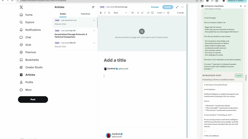 Humanize Copy/Paste screenshot 1 (video preview)
