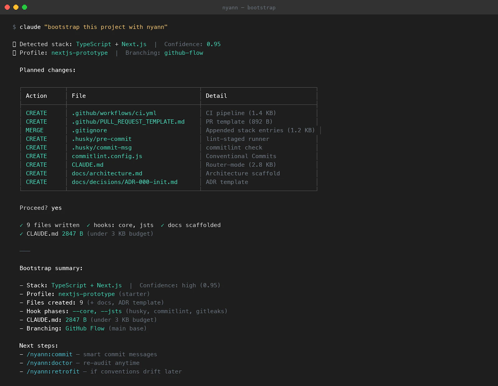  Nyann – Project Governance for Claude screenshot 1