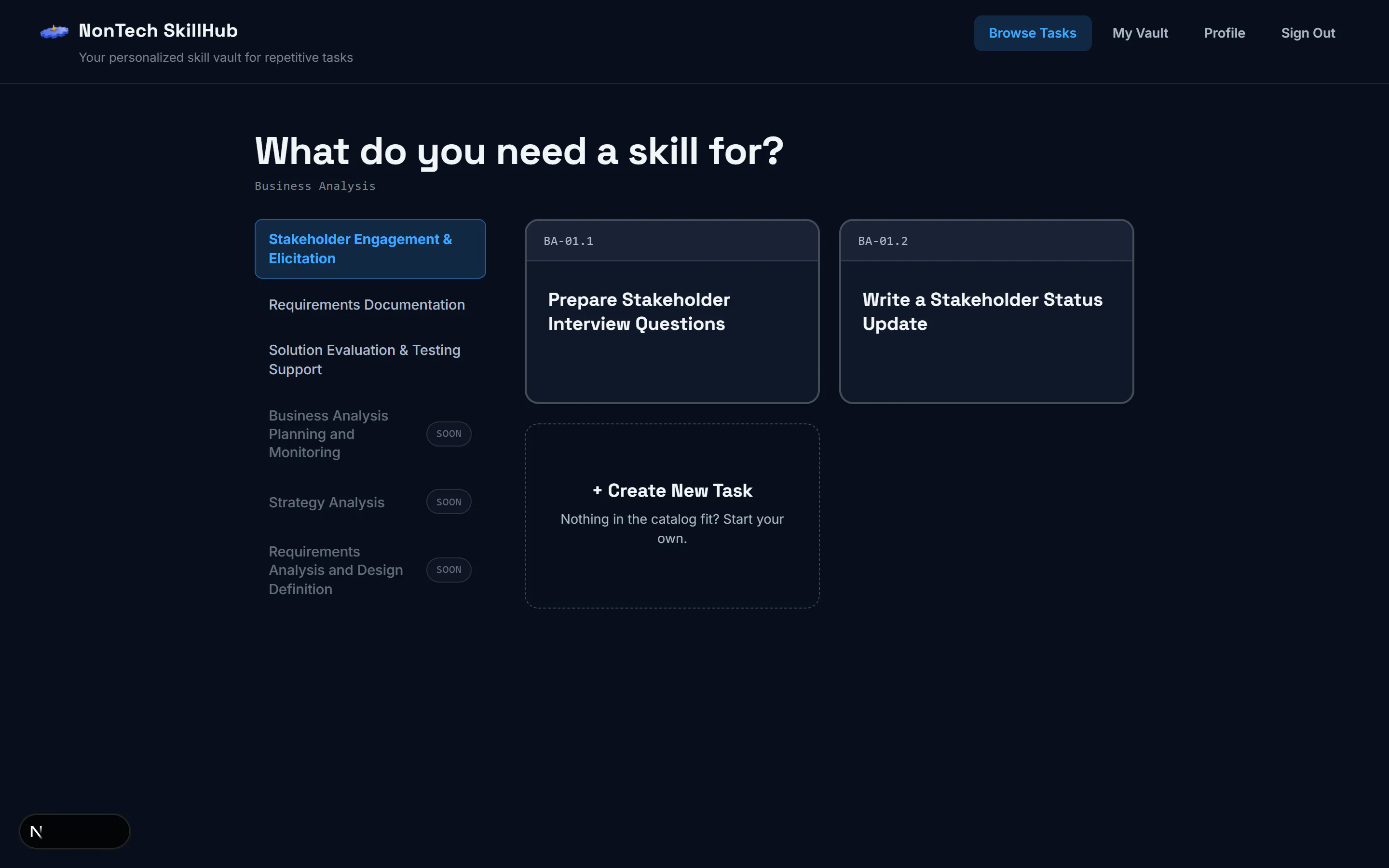 NonTech SkillHub 截图 1