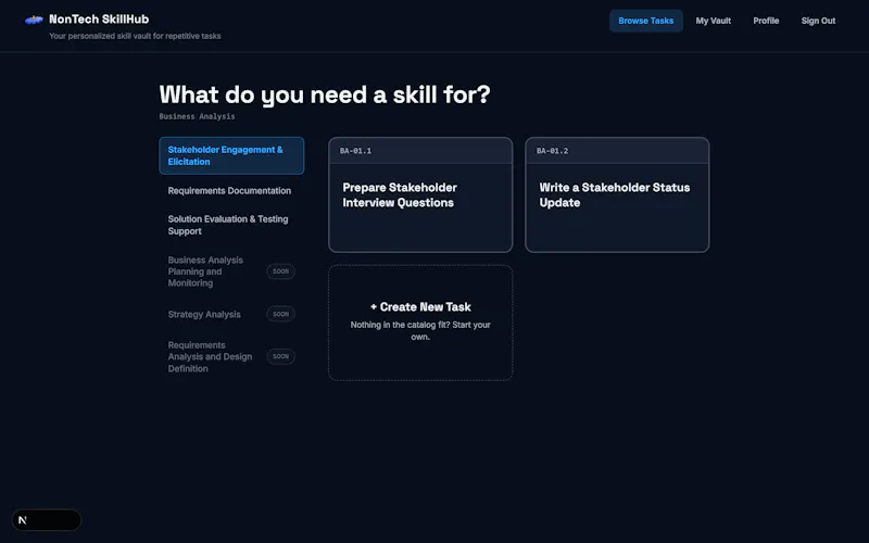 NonTech SkillHub screenshot 1