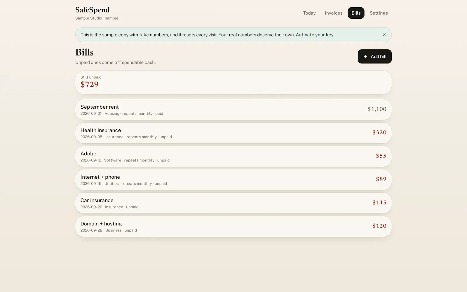SafeSpend screenshot 5