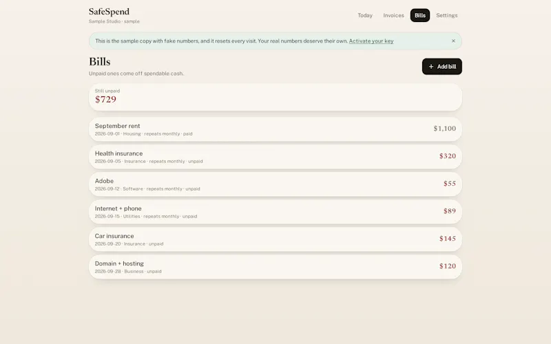 SafeSpend screenshot 5