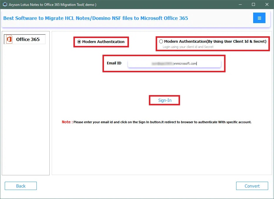 Aryson Lotus Notizen zum Office 365 Tool media 4